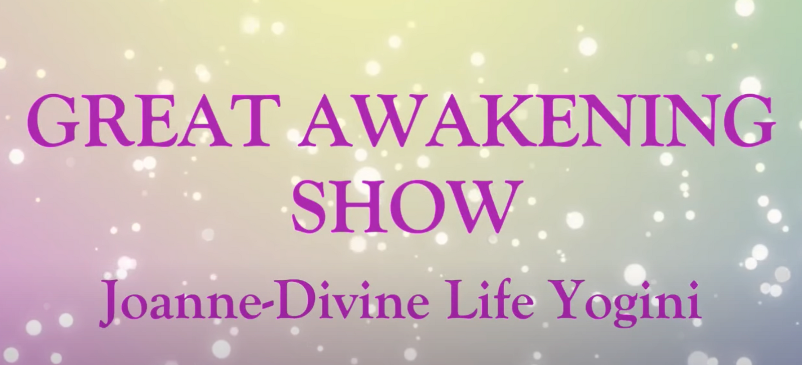 The Great Awakening Show - UKHealthradio